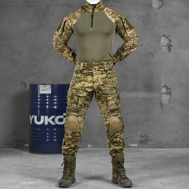 Чоловічий костюм Combat G3 ріп-стоп Убакс + Штани піксель розмір L - зображення 1