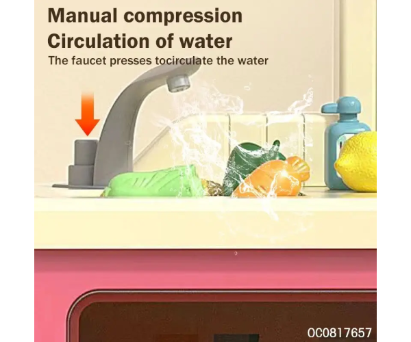 Кухня дитяча звукова з циркуляцією води кулером та парогенератором Kids 22155 - изображение 3