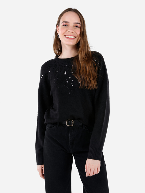 Джемпер жіночий Colin's CL1067384-BLK L Чорний від Rozetka на платформі USKIDKA Акція на Джемпер жіночий Colin's CL1067384-BLK L Чорний від Rozetka