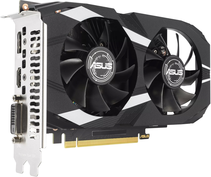 Відеокарта ASUS PCI-Ex GeForce RTX 3050 Dual OC Edition 6GB GDDR6 (96bit) (1537/14000) (HDMI, DisplayPort, DVI-D) (90YV0K60-M0NA00) - зображення 4