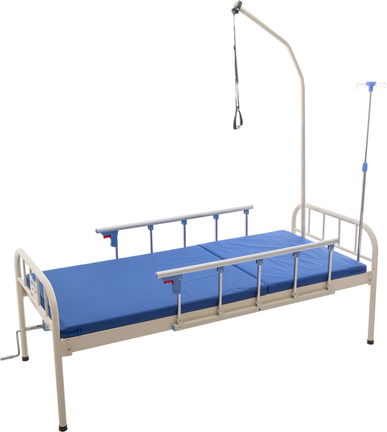 Медичне 2-секційне ліжко MED1 для лікарні, клініки, дому (MED1-C14) - зображення 1