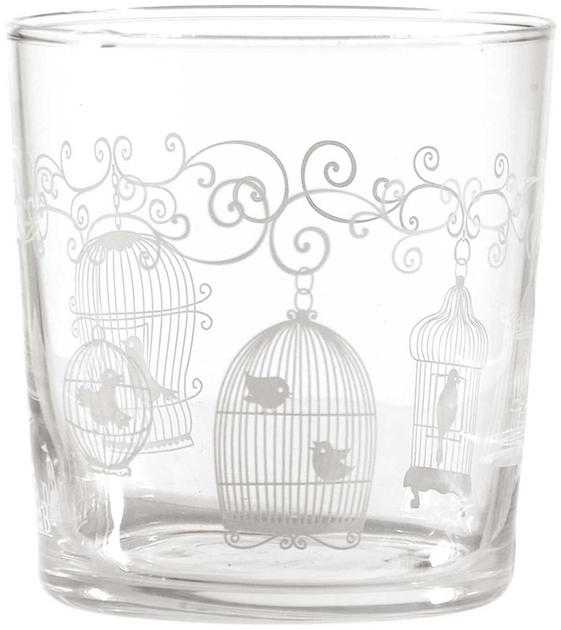 Zestaw szklanek z grubym dnem La Porcellana Bianca Babila Woliera 350 ml Przezroczysty 6 szt (P401000012) - obraz 1