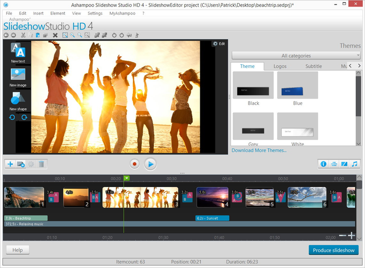 Ashampoo Slideshow Studio HD 4, безтермінова ліцензія, 1 ПК - изображение 4