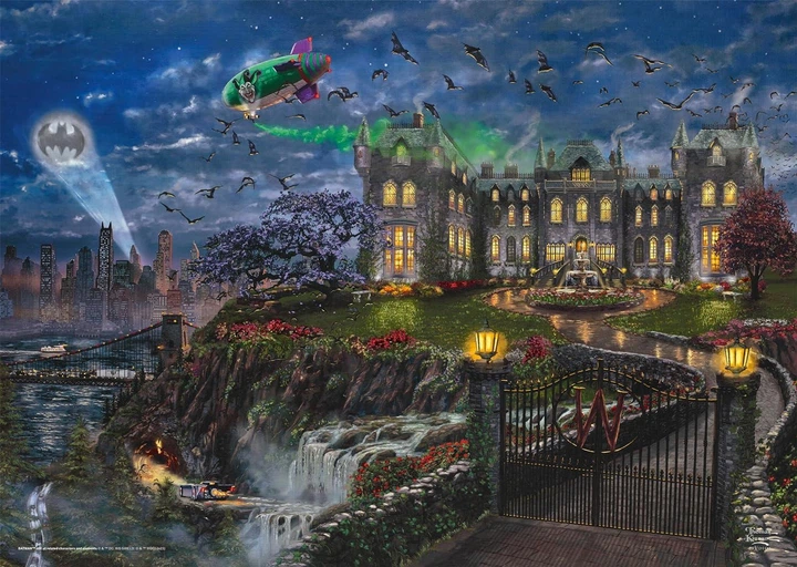 Пазл Schmidt Thomas Kinkade Warner DC Wayne Manor Бетмен резиденція Брюса Уейна 1000 шт. (58427) - зображення 2