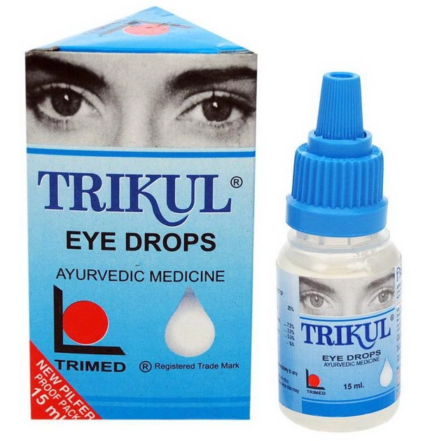 Очні краплі Трикул Тримед, 15 мл, Trikul eye drops Trimed Індія - зображення 1