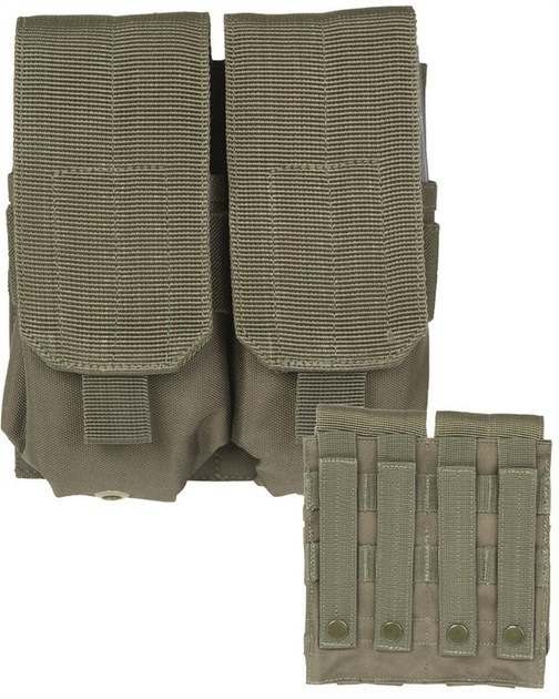 Подсумок Mil-Tec для магазинов M4/M16 двойной с MOLLE системой легкий и прочный Олива (13496601) M-T - изображение 1