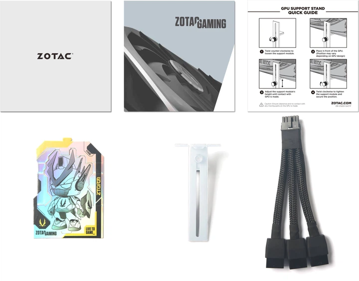 Karta graficzna Zotac PCI-Ex GeForce RTX 4070 Ti Super Trinity OC White Edition 16GB GDDR6X (256bit) (2625/21000) (HDMI, 3 x DisplayPort) (ZT-D40730Q-10P) - obraz 6