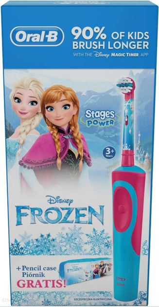 Електрична зубна щітка Oral-B Vitality Stages Frozen + пенал - зображення 1
