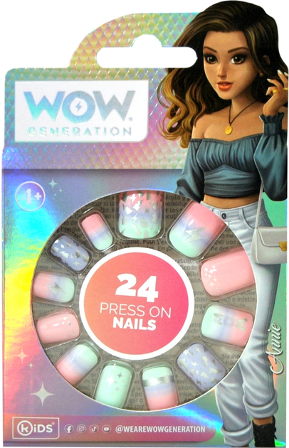 Zestaw sztucznych paznokci Wow Generation 24 szt (8435507867139) - obraz 1