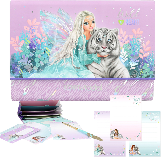 Набір для творчості Depesche TOPModel Letterset With Register Fantasy Tiger (4010070663797) - зображення 2