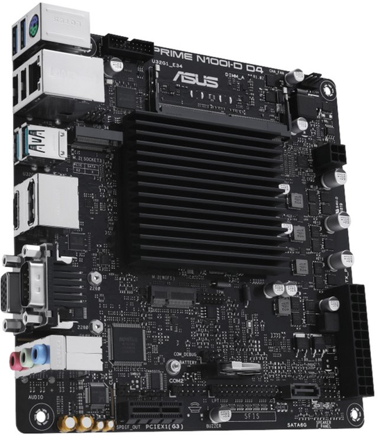 Материнська плата Asus PRIME N100I-D D4-CSM (sBGA 1264, SoC, PCI-E x1) - зображення 3