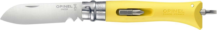 Ніж Opinel DIY №9 Inox. Колір - жовтий (2046347) - зображення 1