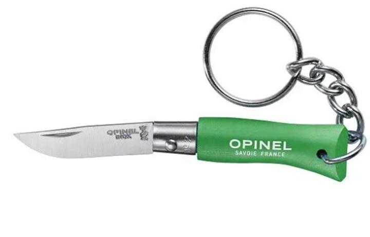 Ніж Opinel Keychain №2 Inox. Колір - зелений (2046627) - зображення 1