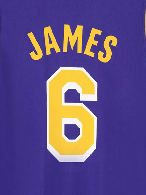 Форма баскетбольна дитяча Lion NBA LAKERS JAMES 6 колір фіолетовий L - на 9-11 років, зріст 135-140 (CO-2261-L) - зображення 3