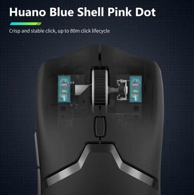 Мышь игровая Delux M800 PRO (сенсор PAW3395) беспроводная, белая - изображение 9