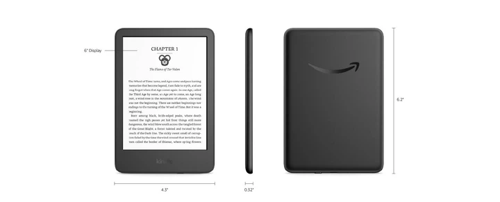 Kindle Gen 11 本体 16GB ブラック Електронна книга Amazon Kindle 11th GEN HD-екран 16GB Підсвітка