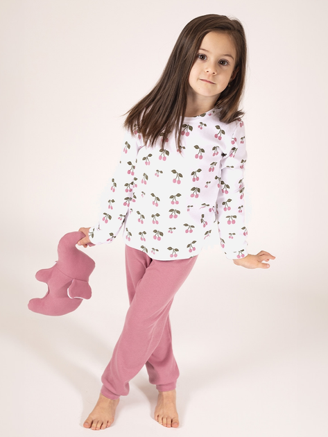 Piżama dziecięca dla dziewczynki Nicol 204036 116 cm Biały/Wrzosowy (5905601020332) - obraz 2