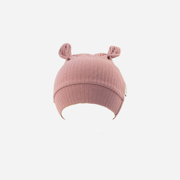Дитяча демісезонна шапка-біні для дівчинки Nicol 204055 30 см Рожева (5905601020585) - зображення 1