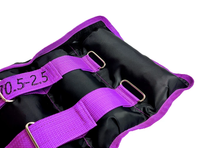 Набор Утяжелители EasyFit i-Lite со сменным весом 2 шт по 2.5 кг Черно-фиолетовые R-EF-WHT-0.5-2.5-V (56002724) + Коврик для йоги и фитнеса EasyFit EF-1924s-PP TPE+TC ECO-Friendly двухслойный каремат в чехле 6 мм Розовый с светло-розовым (56003043) - изображение 6
