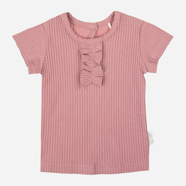Дитяча футболка для дівчинки Nicol 204140 68 см Рожева (5905601021261) - зображення 1