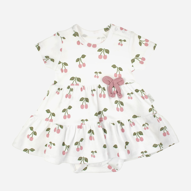 Дитяче боді-сукня для новонароджених дівчаток Nicol 204159 74 см Біле (5905601021599) - зображення 1
