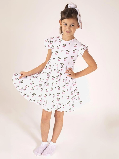 Sukienka letnia dziecięca dla dziewczynki Nicol 204167 122 cm Biała (5905601021773) - obraz 2