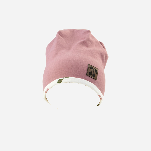 Дитяча демісезонна шапка-біні для дівчинки Nicol 204268 40 см Рожева (5905601022725) - зображення 1