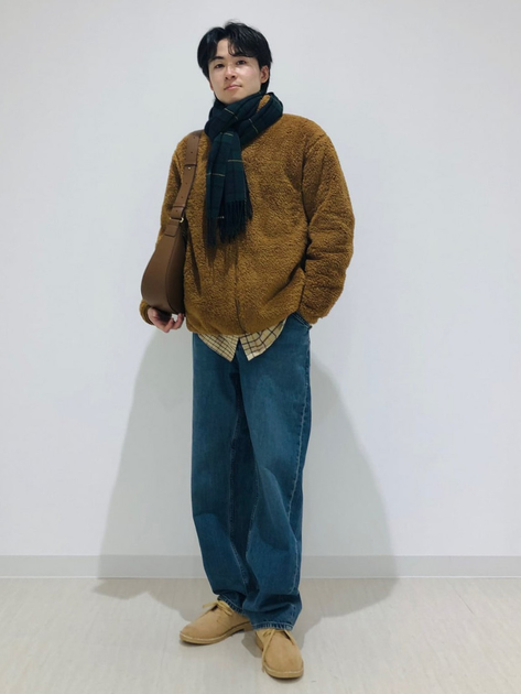 Куртка демисезонная Шерпа мужская Uniqlo 40056137 2XL Коричневая (1159800135) - изображение 9