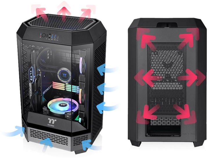 Obudowa Thermaltake The Tower 300 Czarna (CA-1Y4-00S1WN-00) - obraz 10