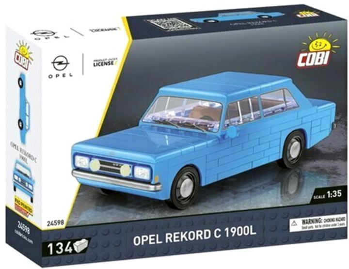 Klocki konstrukcyjne Cobi Opel Rekord 134 elementy (5902251245986) - obraz 1