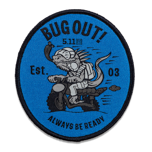 Нашивка 5.11 Tactical Bug Out Patch Blue - зображення 1