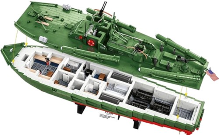 Klocki konstrukcyjne Cobi Historical Collection WWII Patrol Torpedo Boat 3726 elementów (5902251048259) - obraz 4