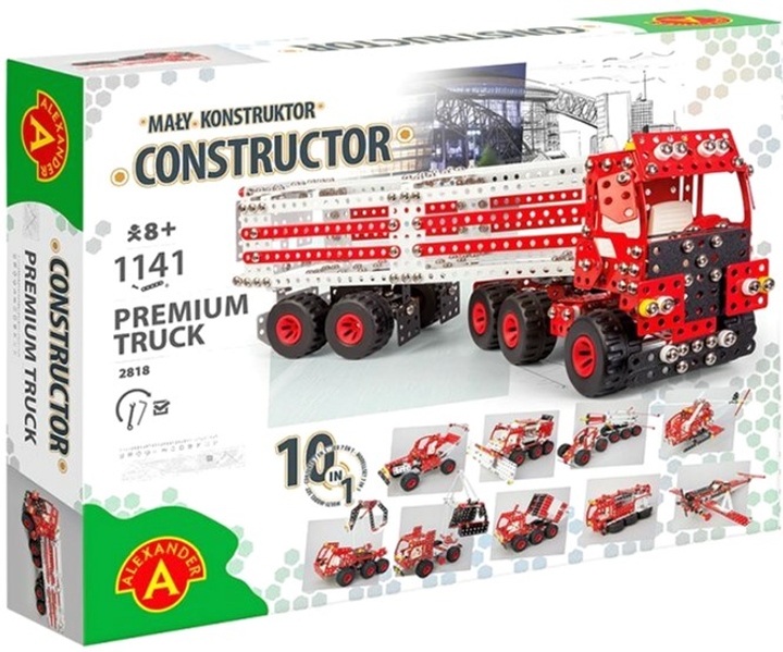 Mały konstruktor Alexander 10w1 Premium Truck 1141 element (5906018028188) - obraz 1