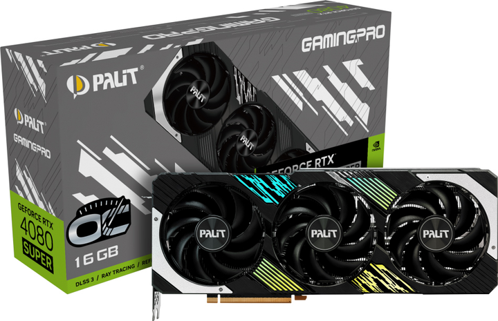 Karta graficzna Palit PCI-Ex GeForce RTX 4080 Super GamingPro OC 16GB GDDR6X (256bit) (2610/23000) (1 x HDMI, 3 x DisplayPort) (NED408ST19T2-1032A) - obraz 9