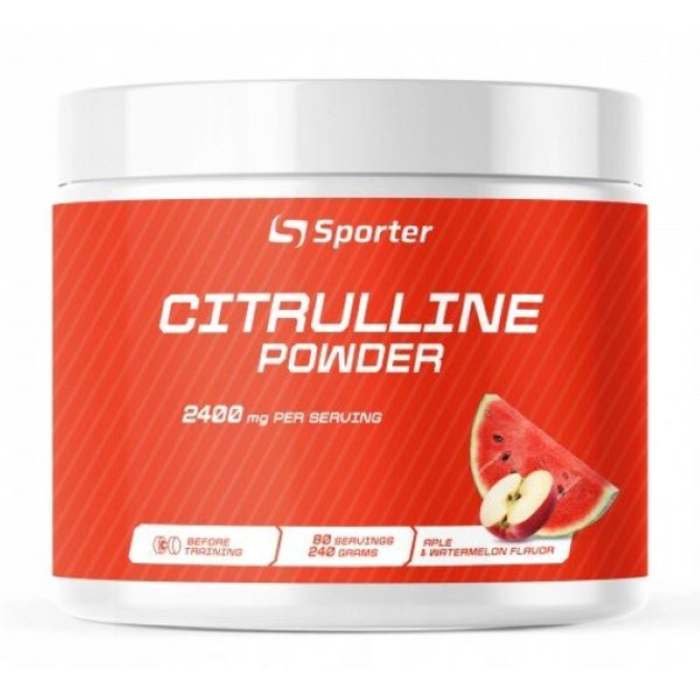 Цитрулин Sporter Citrulline Powder 240 г (Арбуз-яблоко) – фото, отзывы ...