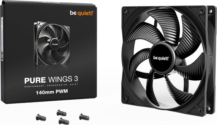 Chłodzenie be quiet! Pure Wings 3 PWM 140mm BL108 (4260052190807) - obraz 3
