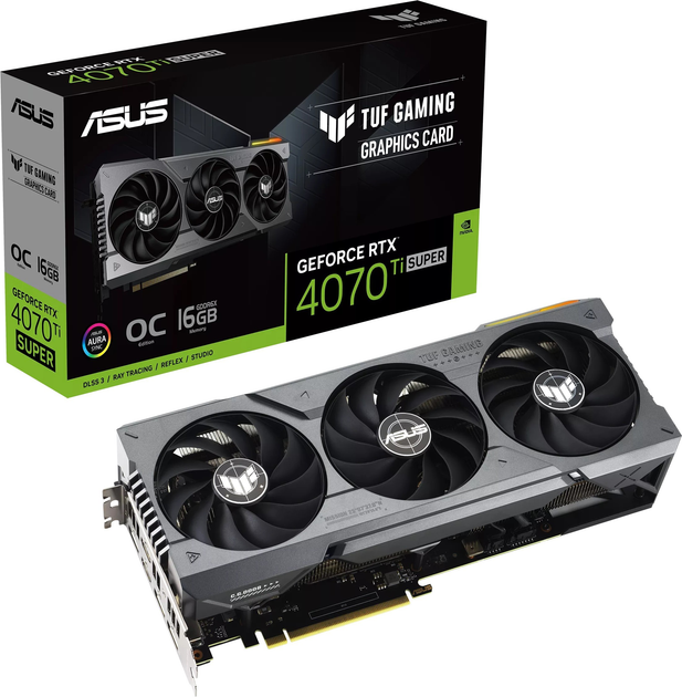 Відеокарта ASUS PCI-Ex GeForce RTX 4070 Ti Super TUF Gaming OC Edition 16GB GDDR6X (256bit) (2670/21000) (2 x HDMI, 3 x DisplayPort) (90YV0KF0-M0NA00) - зображення 14