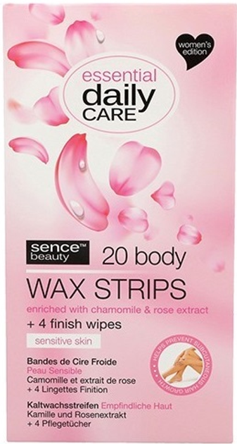 Woskowe paski Sence Body Wax Strips dla skóry wrażliwej 20 szt (8719874195768) - obraz 1