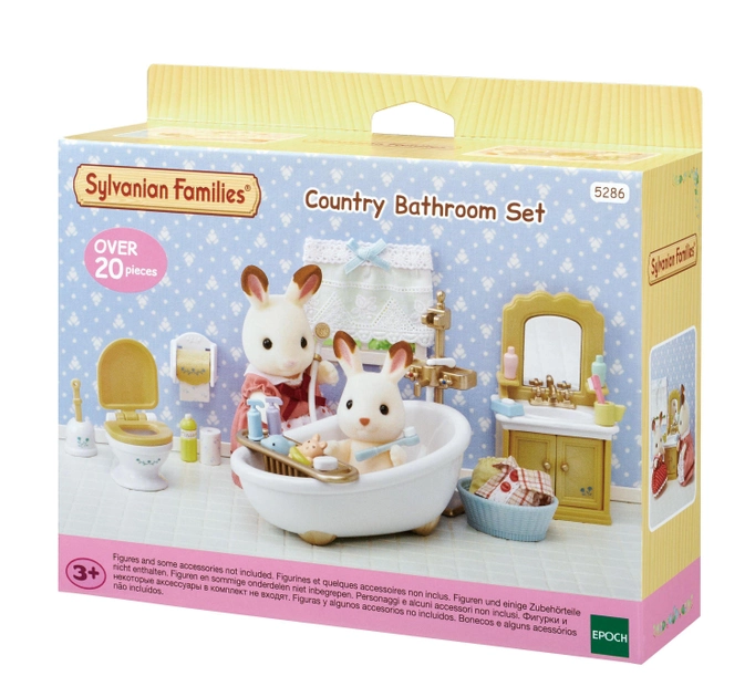 Набір іграшок Sylvanian Families для ванної кімнати 20 предметів (5054131052860) - зображення 1