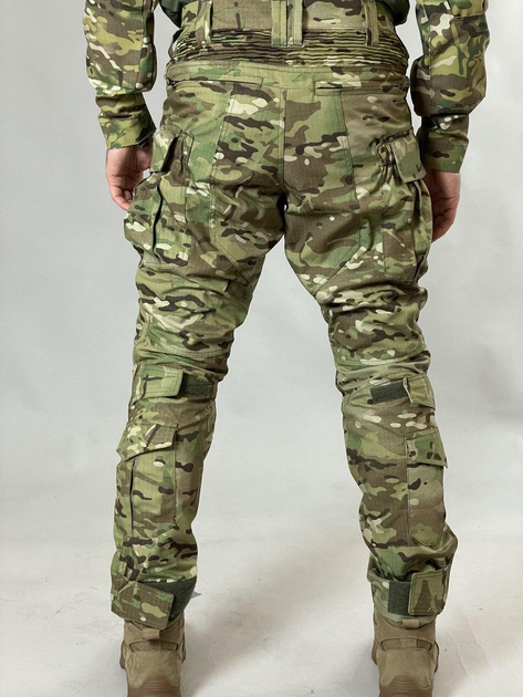 Військові штурмові брюки Tactic Ріп-стоп, (тактичні штани з наколінниками) мультикам 48 - изображение 2