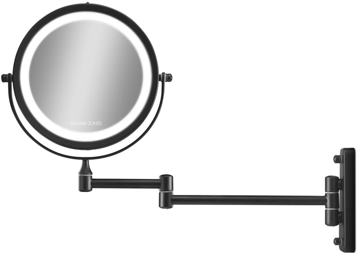 Дзеркало косметичне з підсвіткою Gillian Jones Double Sided Wall Mirror LED Light and X10 Magnification (5713982008135) - зображення 1