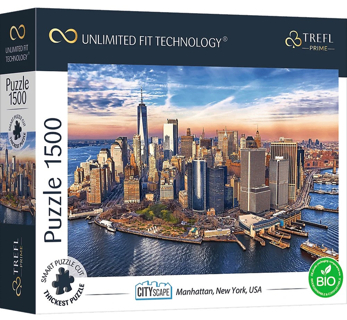 Puzzle Trefl Manhattan, Nowy Jork, USA 1500 elementów (5900511261899) - obraz 1