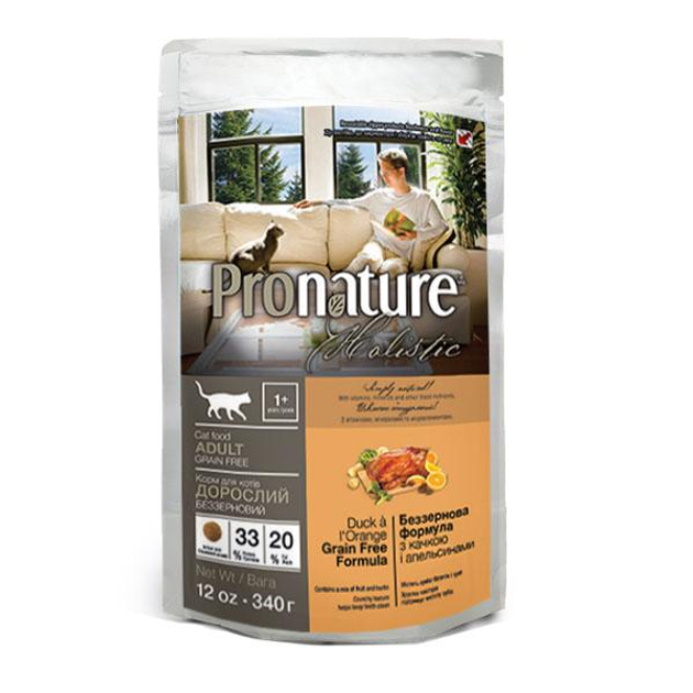 Pronature Holistic 0.34 кг (Пронатюр холистик) с уткой и апельсинами ...