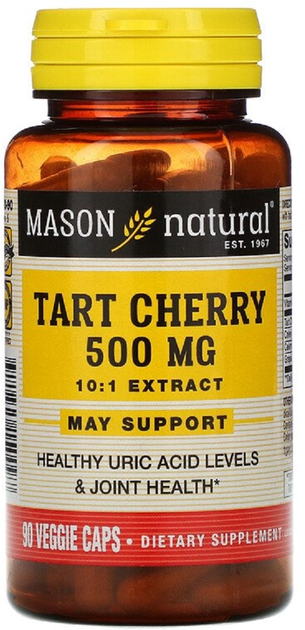 Вишневый экстракт Mason Natural Tart Cherry 90 капсул 500 мг ...