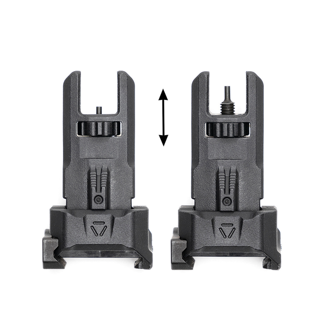 Складні полімерні мушка и цілик Strike Industries Backup Sights на планку Picatinny MIL-STD-1913. - зображення 2