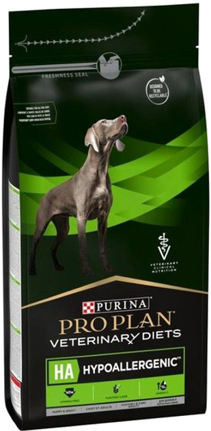 Sucha pełnoporcjowa karma dietetyczna dla szczeniąt i dorosłych psów Purina Pro Plan Veterinary Diets HA 3 kg (7613035153509) - obraz 1