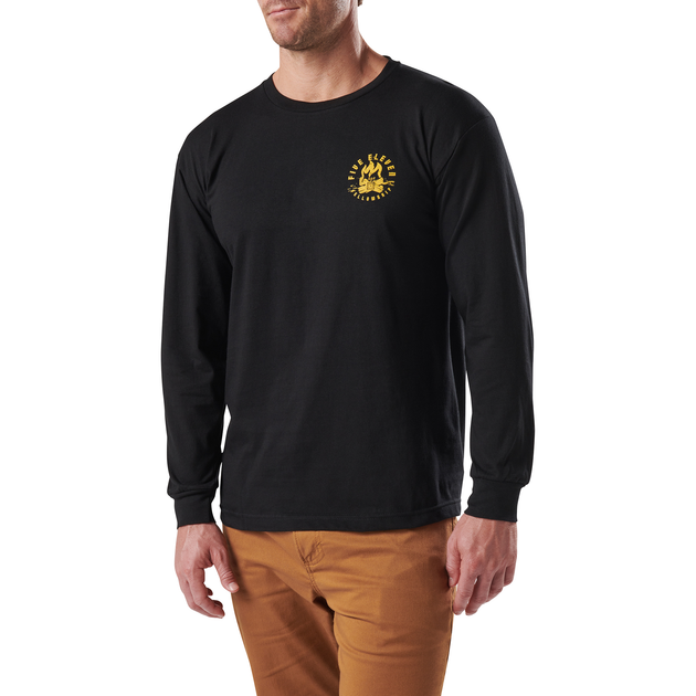 Реглан 5.11 Tactical Fellowship Long Sleeve L Black - зображення 1