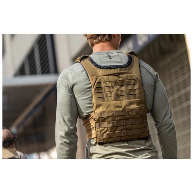 Реглан 5.11 Tactical PT-R Charge Long Sleeve 2.0 2XL Battle Brown Heather - зображення 8