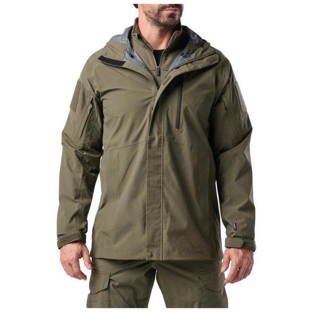 Куртка штормова 5.11 Tactical Force Rain Shell Jacket 3XL RANGER GREEN - зображення 1