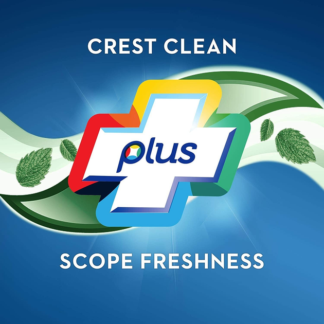 Зубна паста відбілююча Crest Premium Plus Scope Outlast Toothpaste, Long Lasting Mint 147 г| Крест США Active Foam + Whitening - зображення 7